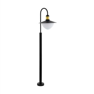 Eglo Eglo Sirmione - 1 Light Outdoor Lamp Post Black, Gold IP44, E27