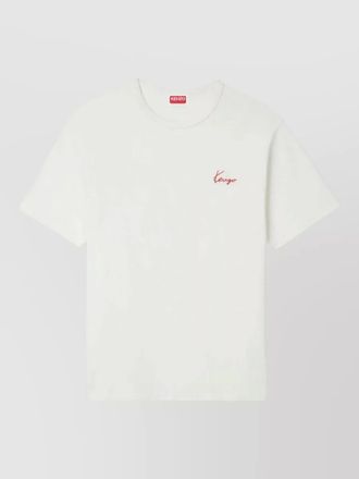 Kenzo archive rose outlined cotton graphic t shirt