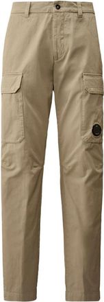 C.P. Company Cotton Gabardine Loose Cargo Pants - Heren - Straight fit broeken - Grijs - L - Katoen - Broeken