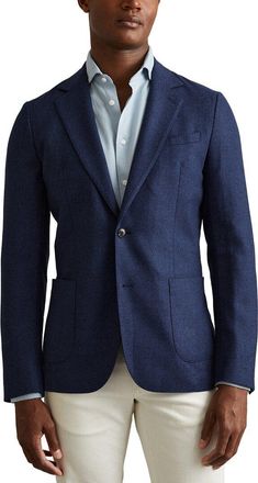 Reiss Midnight Brushed Blazer