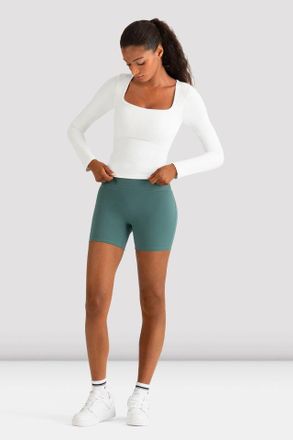 Bloch BLOCH Ladies Apex Rib Long Sleeve Top, White