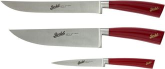 Berkel Elegance Set De 3 Cuchillos Cocinero Rojo - Berkel
