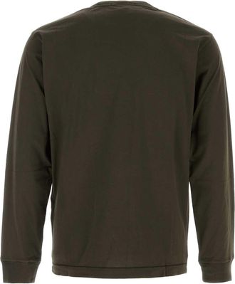Stone Island Logo-Patch Cotton Sweatshirt - Gray