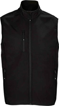 SOLS Heren Falcon Softshell Bodywarmer met rits (Zwart)
