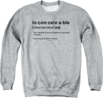 Gildan Princess Bride Definition Adult Crewneck Sweatshirt
