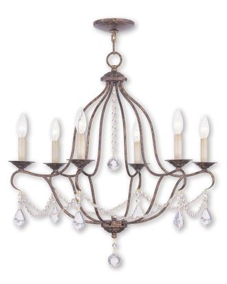 Livex Lighting Livex Chesterfield 6-Light VBR Chandelier