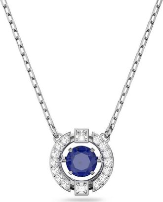 Swarovski Ladies Rhodium Plated Sparkling Dance Necklace