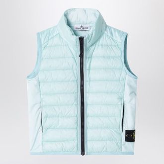 Stone Island Light blue zip vest