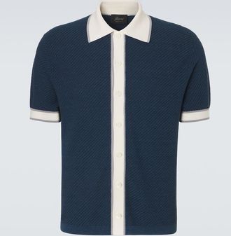 Brioni Linen, cotton, and silk shirt