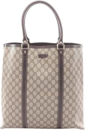 Gucci Pre-owned Tote Bags, female, Beige, Size: ONE SIZE Pre-owned Plastic Tote Bag