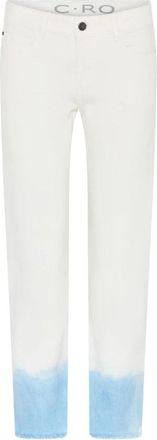 C.Ro Slim-fit Broeken - Dames - Slim Fit Broeken - Wit - M - Leer - Broeken