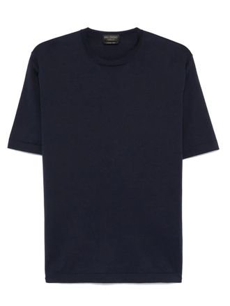 Dell'Oglio Gebreid T-shirt - Blauw