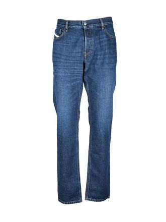 Diesel Blue Cotton Straight Jeans