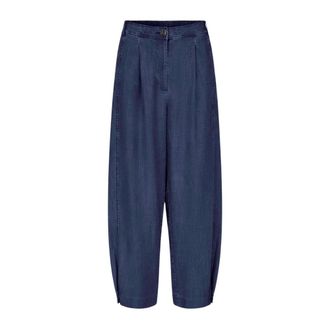 Masai Broeken, Dames, Blauw, 2Xl, Denim, Tapered Broeken