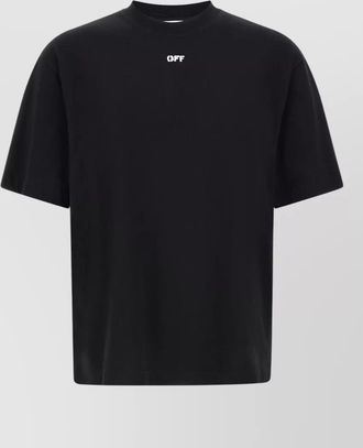 Off-white cotton printed t-shirt