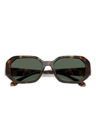 Michael Kors Zonnebril met geometrisch montuur - Bruin