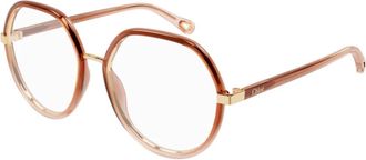 Chlo&eacute; Ronde Bril - unisex - Brillen - Bruin - 54 MM - Accessoires