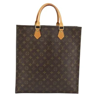 Louis Vuitton Vintage Sac Plat Monogram Canvas Brown Canvas Handbag (Pre-Owned)