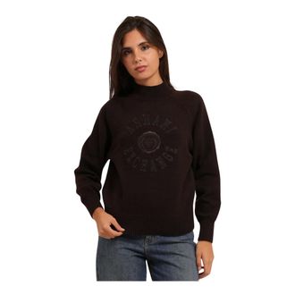 A|X Armani Exchange Dames, Truien, Bruin, Maat: S Katoen