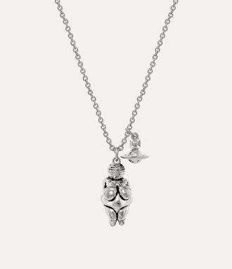 Vivienne Westwood Venus Small Pendant Necklace Silver Brass Women