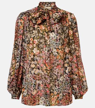 Valentino Floral silk blouse