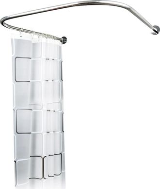 OEM Barra Para Cortina De Ducha, Material De Acero Inoxidable, Longitud Retr&aacute;ctil De 80 A 130 Cm, Capacidad De Carga De 20 Kg