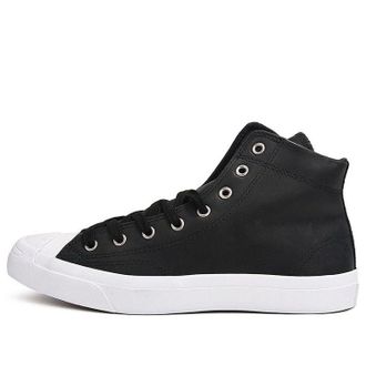 Converse Jack Purcell Hi Leather Black White 157707C