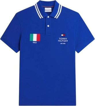 Tommy Hilfiger Hombre, Camisetas, Azul, Talla: L