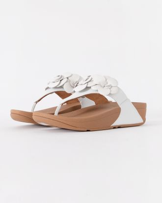 FitFlop Fitflop Womens Lulu Toe-Post Sandals in White - Size UK 5
