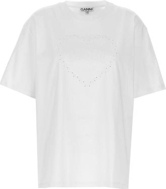 Ganni Dames, Tops, Wit, Maat: XS Katoen