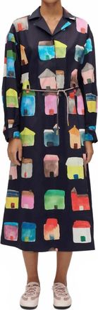 Stine Goya Longsleeve Workwear Dress In Refugios