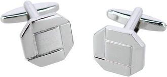 Trafalgar Store Octagon Detailed Silver Cufflinks at Nordstrom