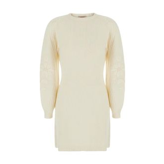 Twinset Abito Madreperla - - Dresses - Donna - Bianco - S
