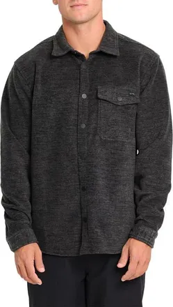 Billabong Furnace Flannel Button-Up Shirt in Black at Nordstrom, Size Xx-Large