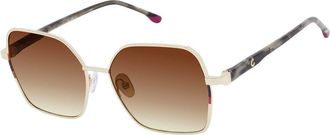Champion FLORA Polarized C01 Womens Sunglasses Gold Size 56