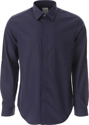 Paul Smith Klassieke Gestreepte Overhemd Blauw Itali&euml; Katoen - Heren - Casual Overhemden - Blauw - XL - Katoen - Overhemden