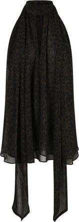 Rotate Halterneck Strik Top - Dames - Korte kleedjes - Bruin - XS - Polyester - Kleedjes