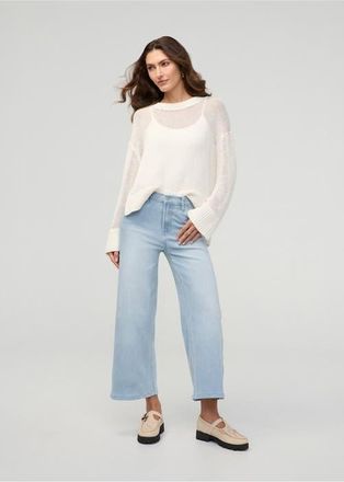 Duer Performance Denim High Rise Wide Leg Crop in Zephyr at Nordstrom, Size 28 X 26