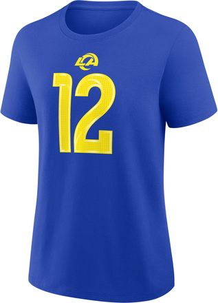 Nike Puka Nacua Los Angeles Rams Nike Womens NFL T-Shirt in Blue | 01K94EV9XF-BRM