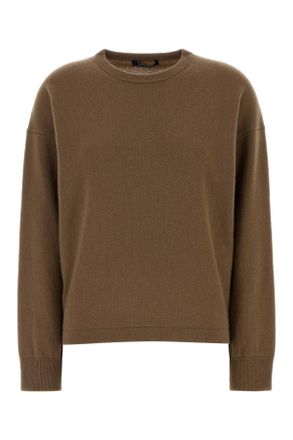 Max Mara Brown Wool Blend Nebbie Sweater