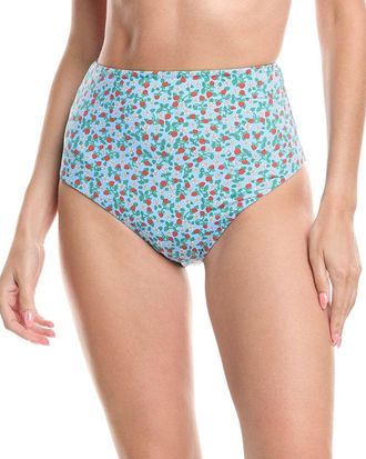Sea NY Sea Ny Lilly Print High-Waist Bikini Bottom