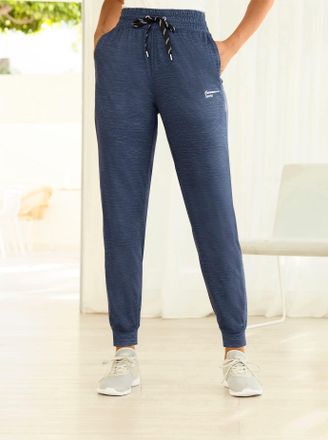 Catamaran Funktionshose CATAMARAN, Damen, Gr. 40/42, Normalgr&ouml;ssen, blau (dunkelblau, meliert), 100% Baumwolle, unifarben, lang, Hosen Funktionshose