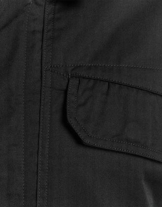 Lyle & Scott Lyle And Scott Mens Solid Patterned Overshirt with Flap Pocket - Black - Size: 2XL