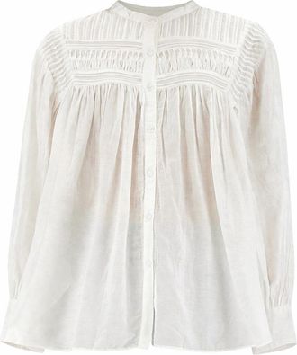 Isabel Marant Plalia Pintuck Romantic Blouse