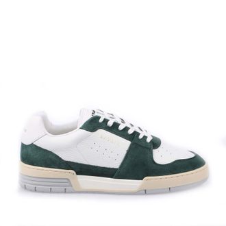 Lavair Mens Vadum Trainers in White Green Leather - Size UK 12