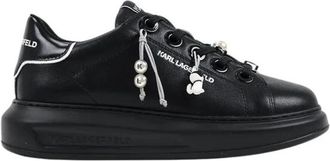 Karl Lagerfeld Kapri Sneakers - Dames - Sneakers - Zwart - 40 EU - Leer - Schoenen