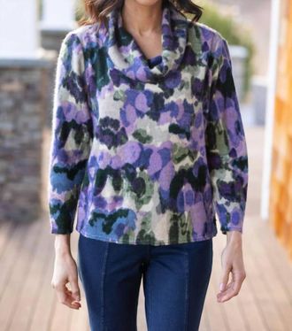 Habitat Aspen Cowl Sweater In Midnight Purple