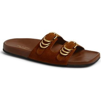 Rag & Bone Rue Slide Sandal in Brown Suede at Nordstrom, Size 10.5Us