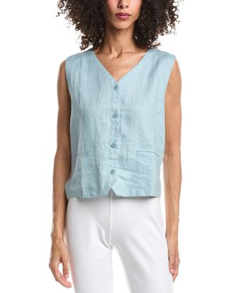 Eileen Fisher Eileen Fisher V-Neck Linen Vest