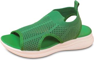 Generic Shoes For Women Uk Water Shoes Sliders S Als Womens Uk Open Toe Hollow Design, Knitted Mesh Fabric, Suitable For Daily Shopping,Short Distance Busines